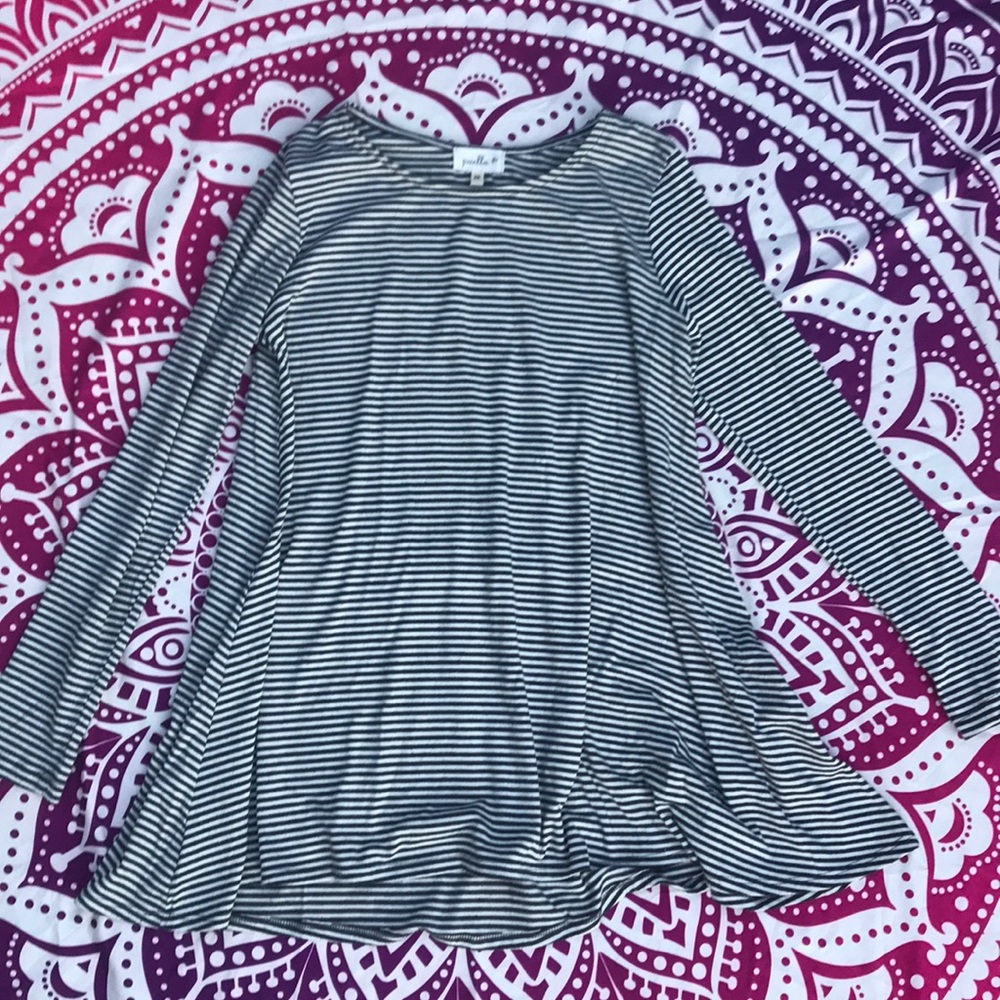 Cozy Striped Long Sleeve Puella Top